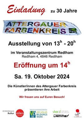 Einladung 30 Jahre Attergauer Farbenkreis